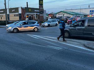 Policjanci podczas działań