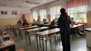 Policjanci podczas spotkania