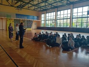 Policjanci podczas spotkania