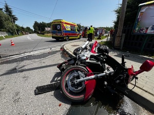 wrak motocykla
