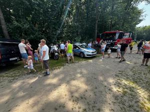 Policjanci podczas spotkania z dziećmi