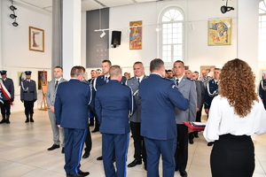 Policjanci zgromadzeni na uroczystości