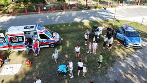 Policjanci podczas pikniku