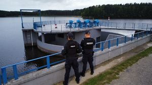Policjanci monitorują stan rzek