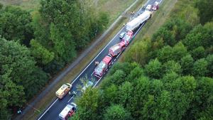 widok drogi z lotu ptaka