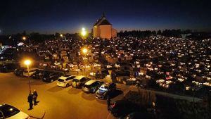 cmentarz nocą