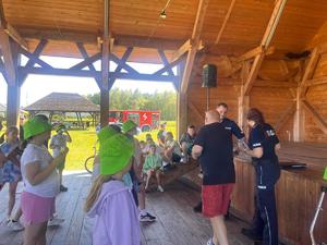 Lekcja bezpieczenstwa podczas półkolnii .. Wakacje z Kulturą 2025&#039;