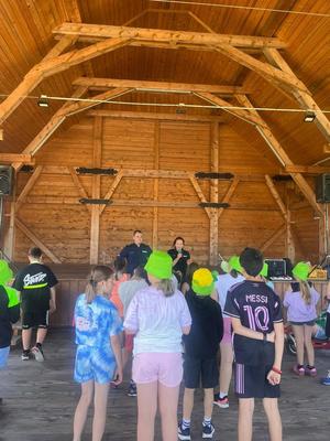 Lekcja bezpieczenstwa podczas półkolnii .. Wakacje z Kulturą 2025&#039;