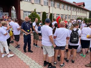 kolbuszowscy i mieleccy policjanci na I rajdzie rowerowym w Niwiskach