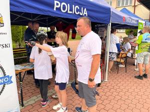 kolbuszowscy i mieleccy policjanci na I rajdzie rowerowym w Niwiskach