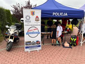 kolbuszowscy i mieleccy policjanci na I rajdzie rowerowym w Niwiskach