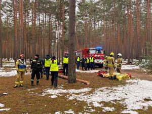 Policjanci oraz strażacy podczas ćwiczeń