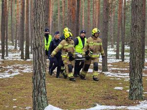 Policjanci oraz strażacy podczas ćwiczeń